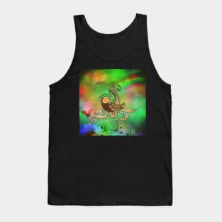 Elegant fantasy bird Tank Top